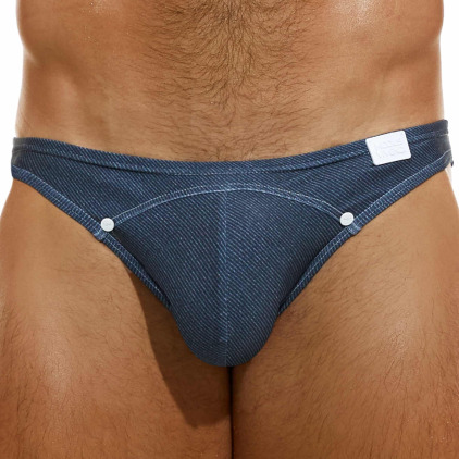 Modus Vivendi Slip de Bain Low Cut Jeans Bleu Marine Modus Vivendi Slip de Bain Low Cut Jeans Bleu Marine