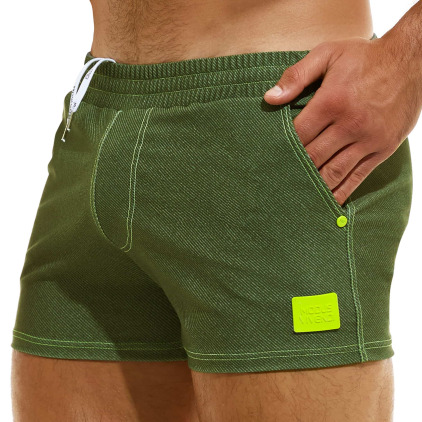 Modus Vivendi Short de Bain Jeans Kaki Modus Vivendi Short de Bain Jeans Kaki
