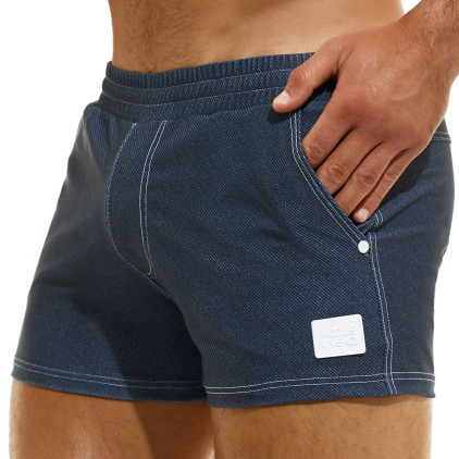 Modus Vivendi Short de Bain Jeans Bleu Marine Modus Vivendi Short de Bain Jeans Bleu Marine
