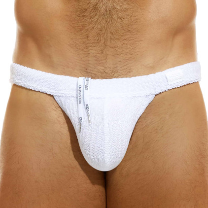 Modus Vivendi Slip de Bain Tanga Wavy Blanc Modus Vivendi Slip de Bain Tanga Wavy Blanc