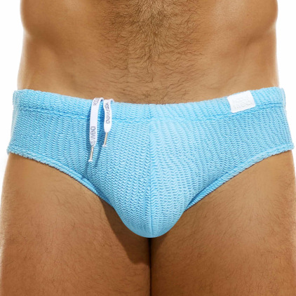 Modus Vivendi Slip de Bain Classic Wavy Bleu Ciel Modus Vivendi Slip de Bain Classic Wavy Bleu Ciel