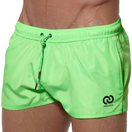 Roberto Lucca Short de Bain Citron Vert