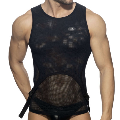 AD Fetish Débardeur Mesh Double Clip Noir AD Fetish Débardeur Mesh Double Clip Noir