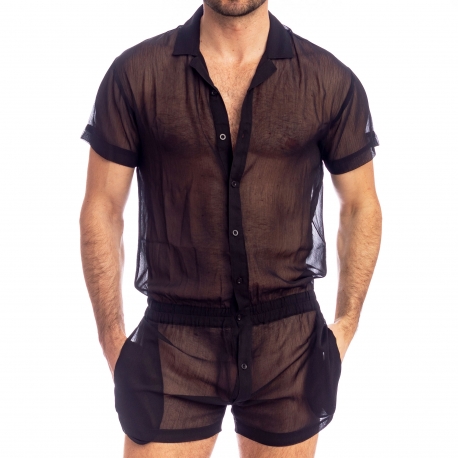 L’Homme invisible Night Player Combi Shorts - Black