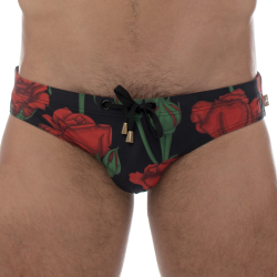 Slip de Bain Amour Noir Marcuse