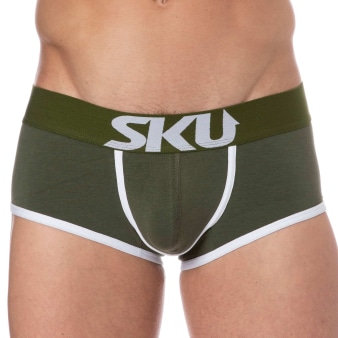 Shorty Logo Coton Kaki SKU