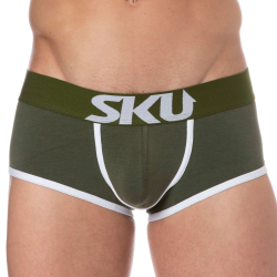 Shorty Logo Coton Kaki SKU
