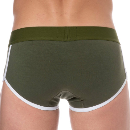 Shorty Logo Coton Kaki SKU