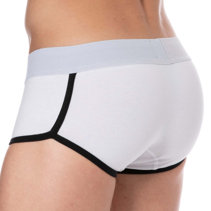 Shorty Logo Coton Blanc SKU