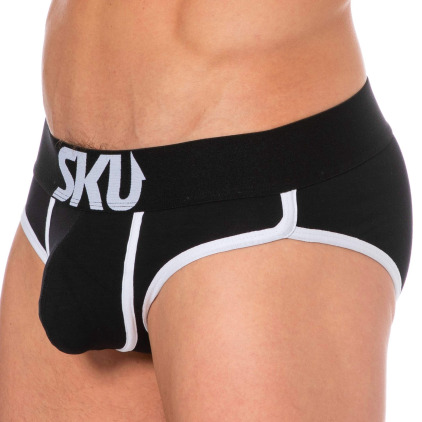 Slip Logo Coton Noir SKU