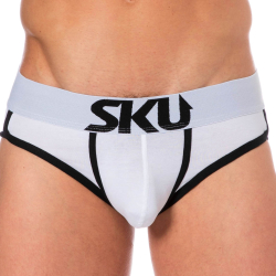 Slip Logo Coton Blanc SKU