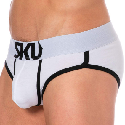 Slip Logo Coton Blanc SKU
