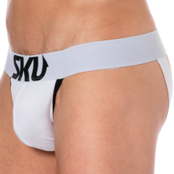 SKU Logo Cotton Jockstrap - White
