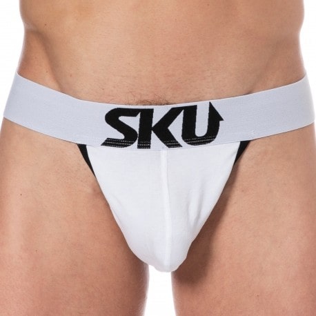SKU String Logo Coton Blanc