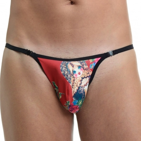 L’Homme invisible Matryoshka Striptease G-String - Red