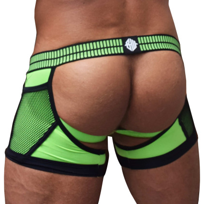 Boxer Jock Chock Hybred Vert Fluo Breedwell