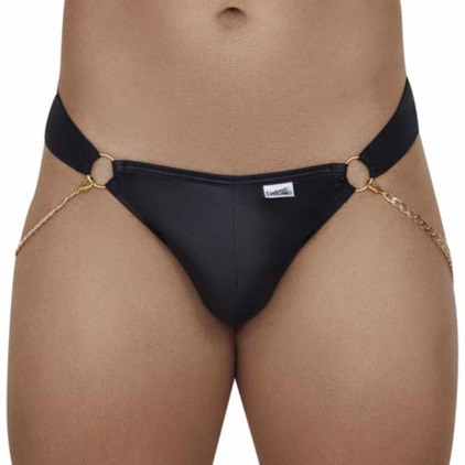 CandyMan String Simili Cuir Chaînette Noir CandyMan String Simili Cuir Chaînette Noir