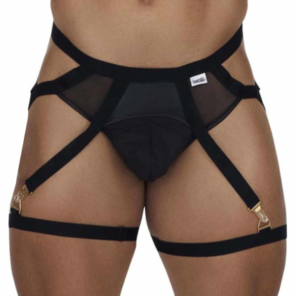 CandyMan Ensemble Jarretière - Jock Strap Noir CandyMan Ensemble Jarretière - Jock Strap Noir