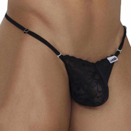 String Ficelle Dentelle Noir CandyMan