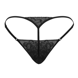 CandyMan Lace G-String - Black