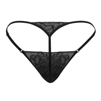 String Ficelle Dentelle Noir CandyMan