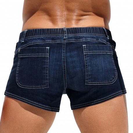 Shorts Jeans Homme Marine