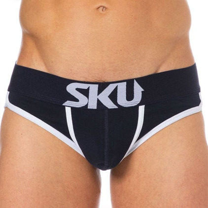 Slip Logo Coton Bleu Marine SKU