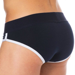 Slip Logo Coton Bleu Marine SKU