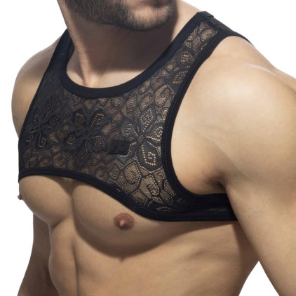 Harnais Dentelle Florale Noir Addicted