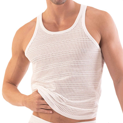 Barcode Débardeur Lunt Mesh Blanc Barcode Débardeur Lunt Mesh Blanc