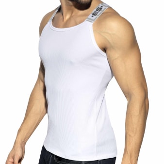 Débardeur Recycled Rib Blanc ES Collection