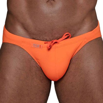 TOF Paris Slip de Bain Bikini Neon Orange Fluo TOF Paris Slip de Bain Bikini Neon Orange Fluo
