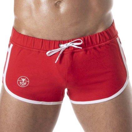 Short Rétro Rouge TOF Paris