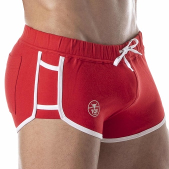 Short Rétro Rouge TOF Paris