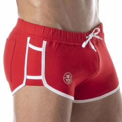 Short Rétro Rouge TOF Paris