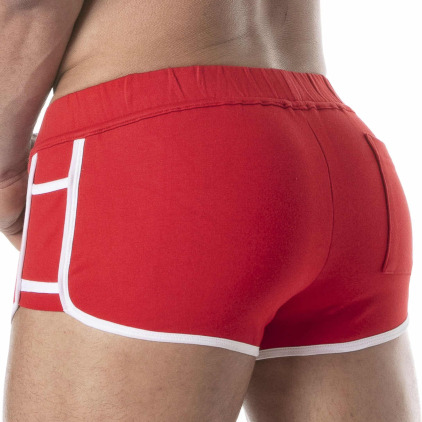 Short Rétro Rouge TOF Paris