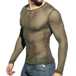 T-Shirt Manches Longues Mesh Kaki ES Collection