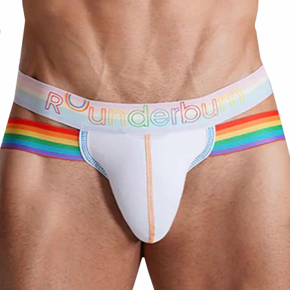 Rounderbum Slip Jock Holster Lift Neon Pride Blanc Rounderbum Slip Jock Holster Lift Neon Pride Blanc