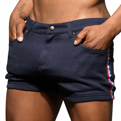 Andrew Christian Short Sport Stretch Skinny Bleu Marine Andrew Christian Short Sport Stretch Skinny Bleu Marine