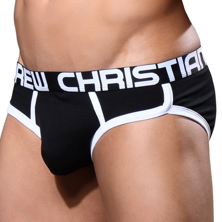 Andrew Christian Almost Naked Retro Briefs - Black