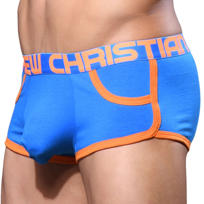 Andrew Christian Shorty Almost Naked Retro Pocket Bleu Electrique