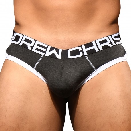 Andrew Christian Slip CoolFlex Modal Show-It Gris Anthracite