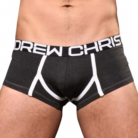 Andrew Christian CoolFlex Modal Show-It Trunks - Charcoal