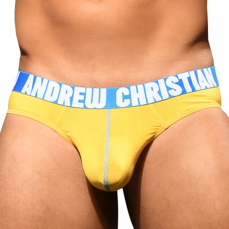Andrew Christian Slip Almost Naked Happy Jaune