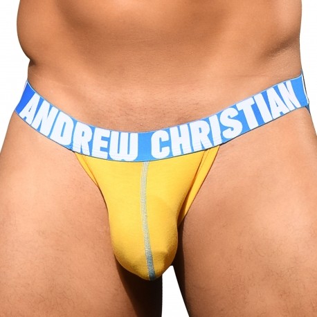 Andrew Christian Jock Strap Almost Naked Happy Jaune