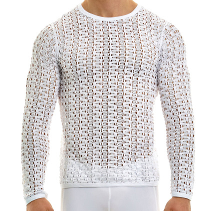 Modus Vivendi T-Shirt Manches Longues Hole Blanc