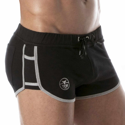 Short Rétro Noir TOF Paris