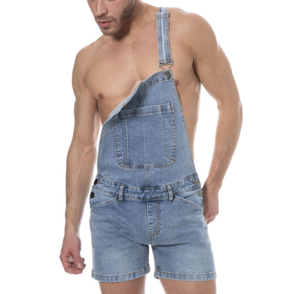 Salopette Courte Jeans Bleu Indigo SKU