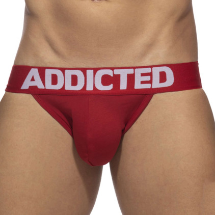 Addicted Jock Strap Essentiel Coton Rouge