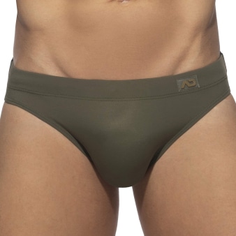 Slip de Bain Bicolore Kaki - Noir Addicted